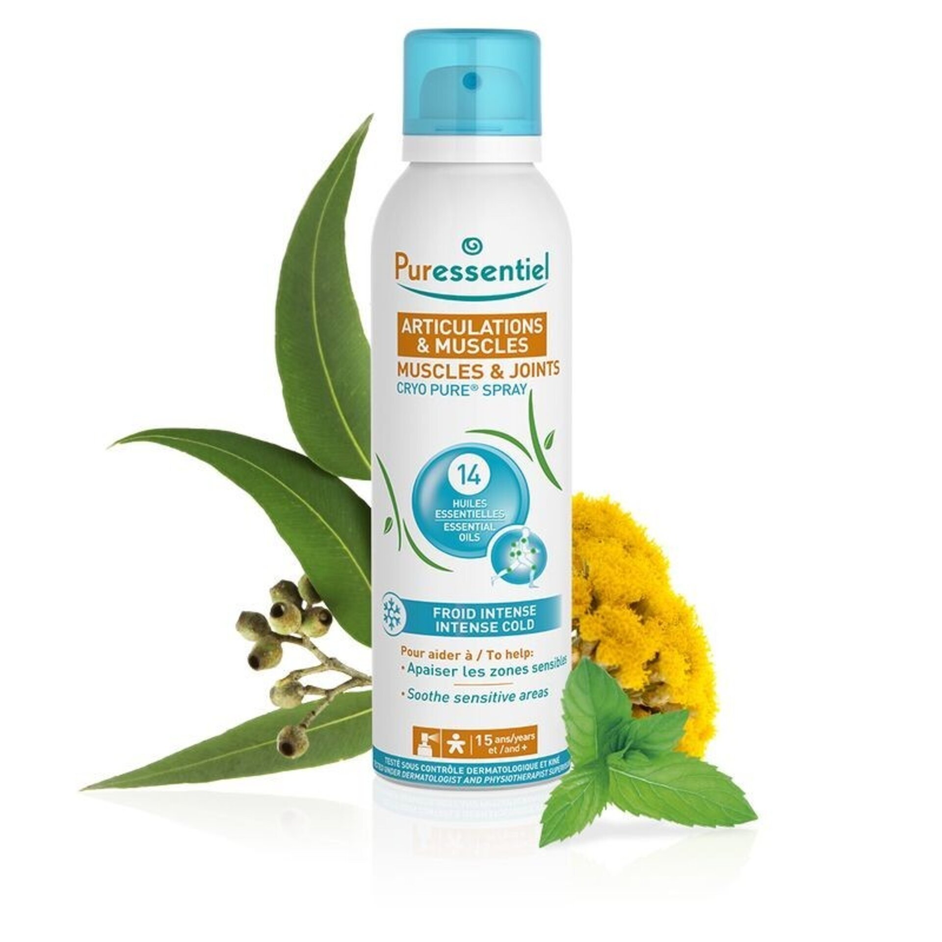 Spray cryo pure articulaciones y músculos 150ml Puressential - 1