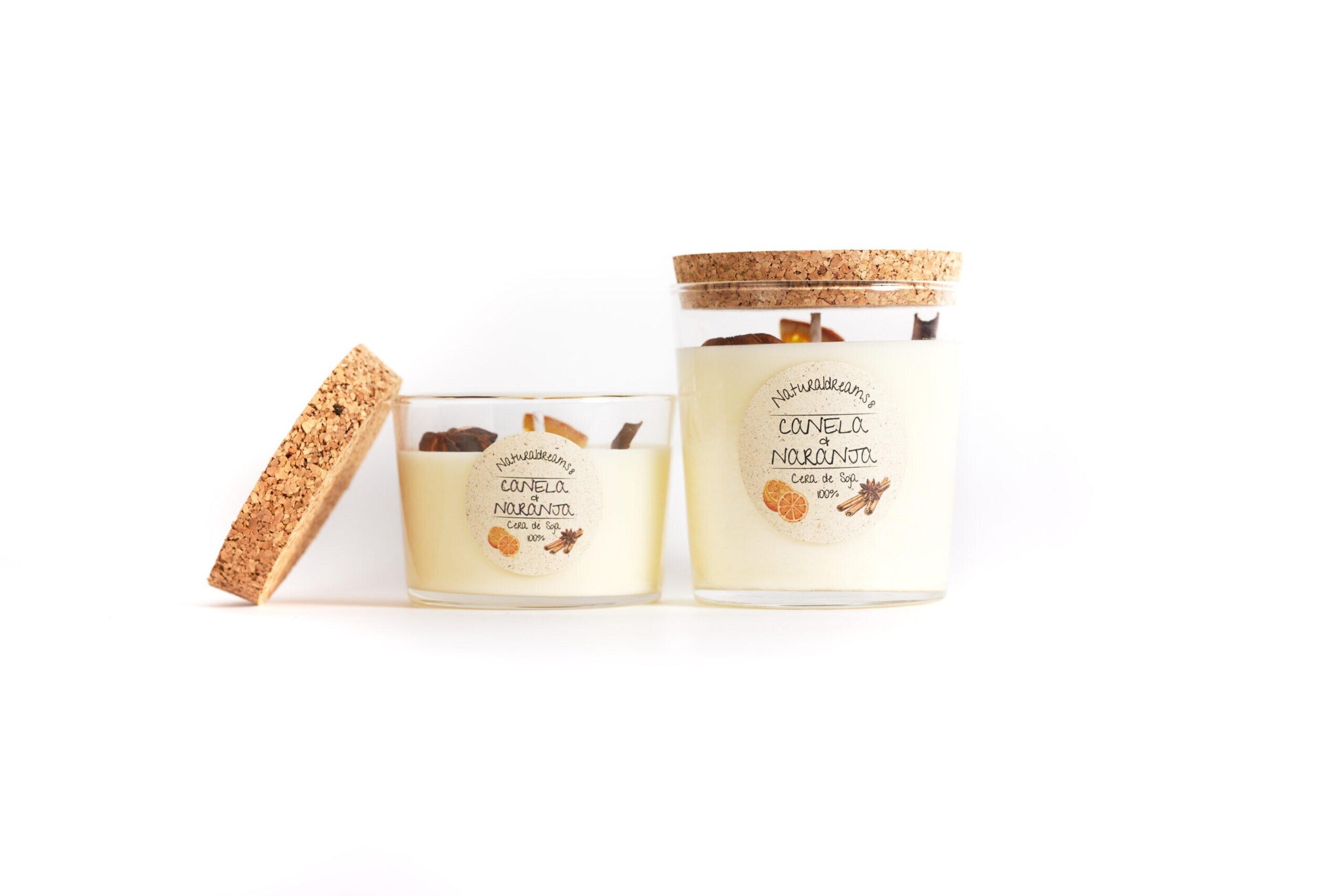 Vela Cera De Soja Canela y Naranja 250 gr - 1