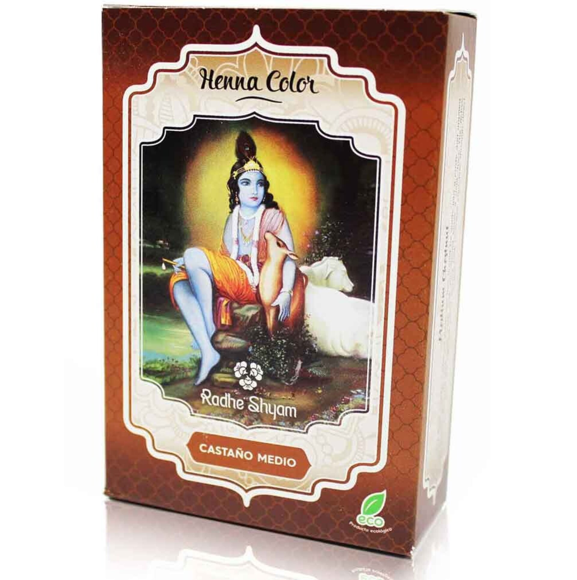 Henna Castaño Medio Radhe Shyam polvo 100gr - 1