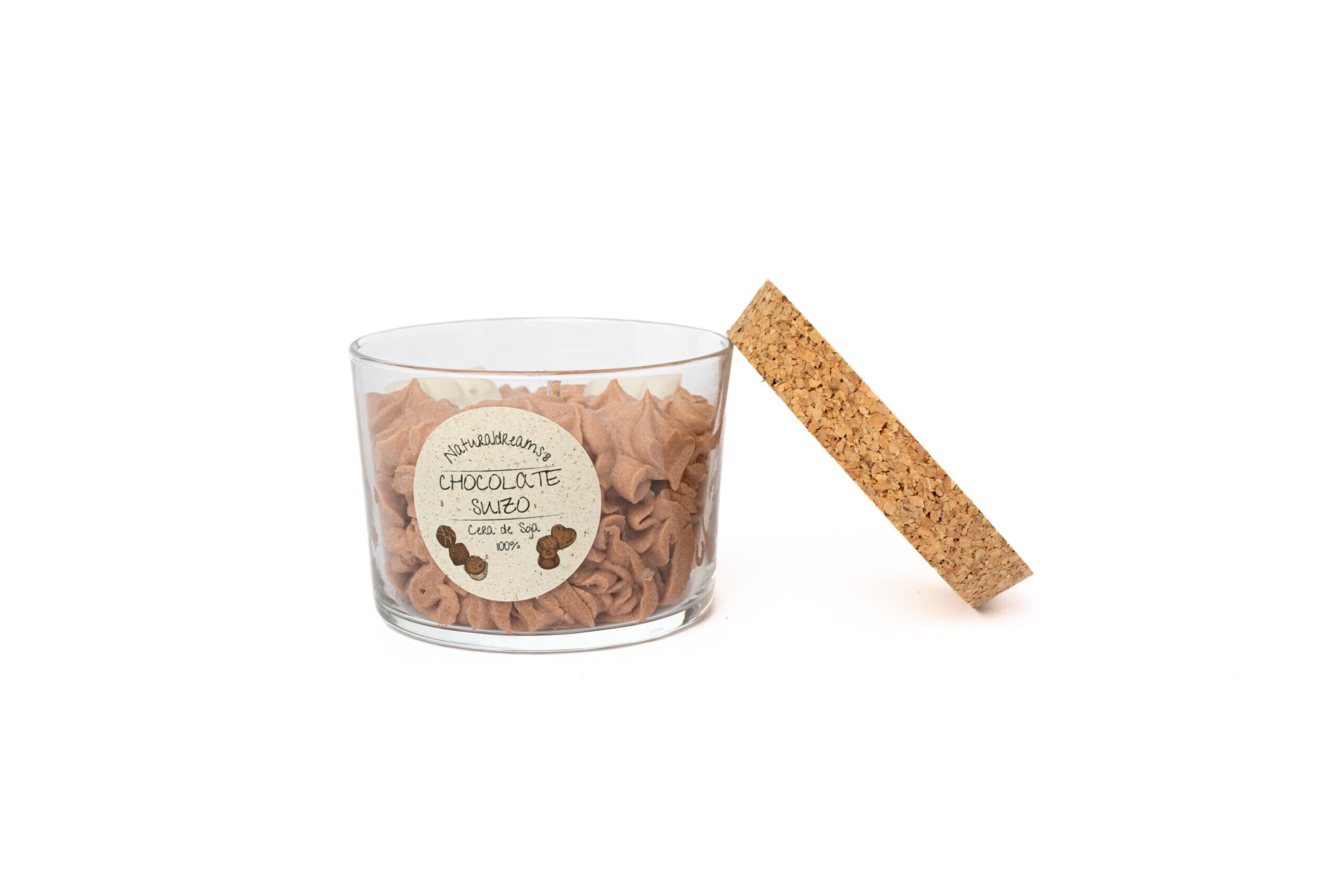 Vela Cera De Soja Chocolate Suizo 250 gr - 2