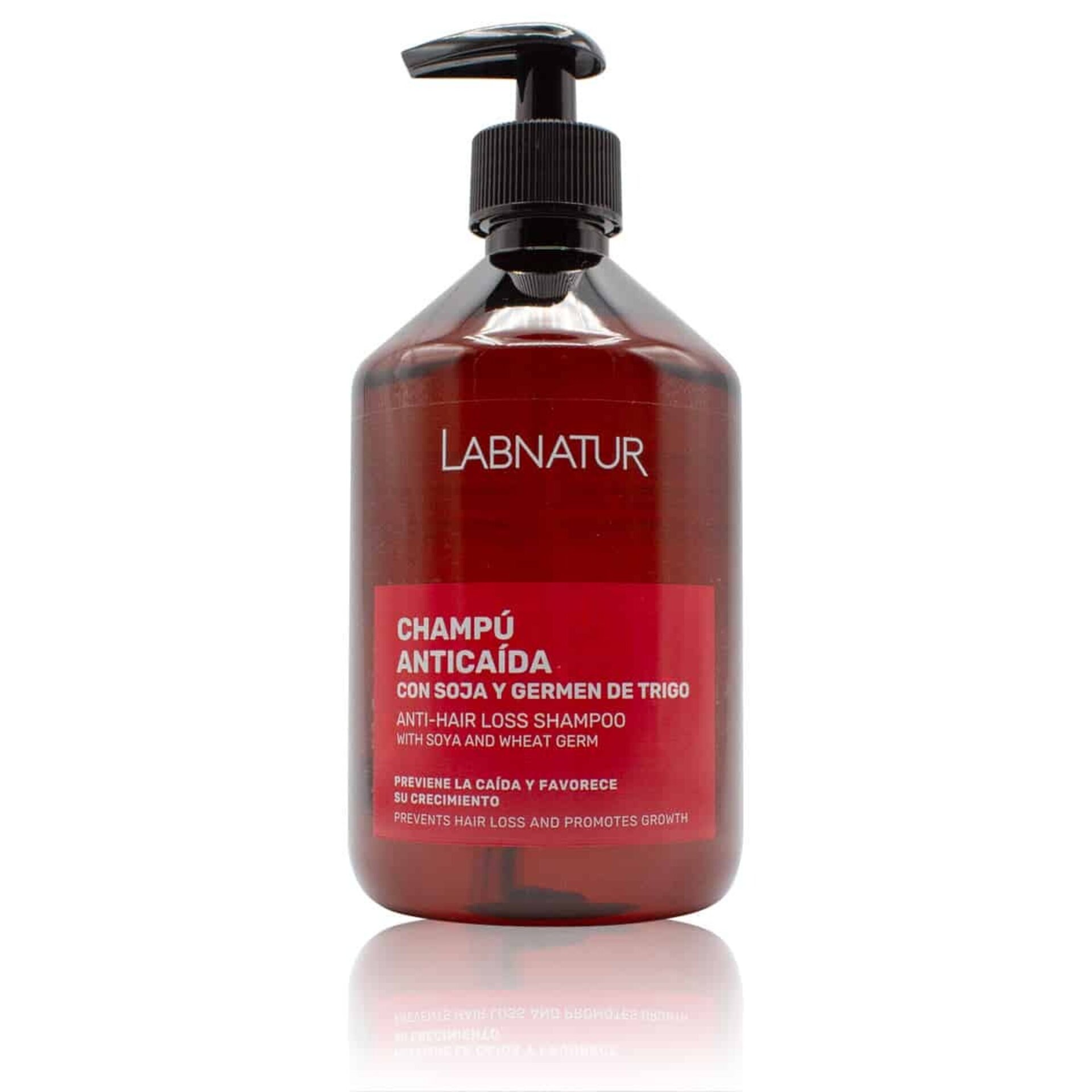 Champú Anticaída con Soja y Germen de Trigo 500ml Labnatur - 1
