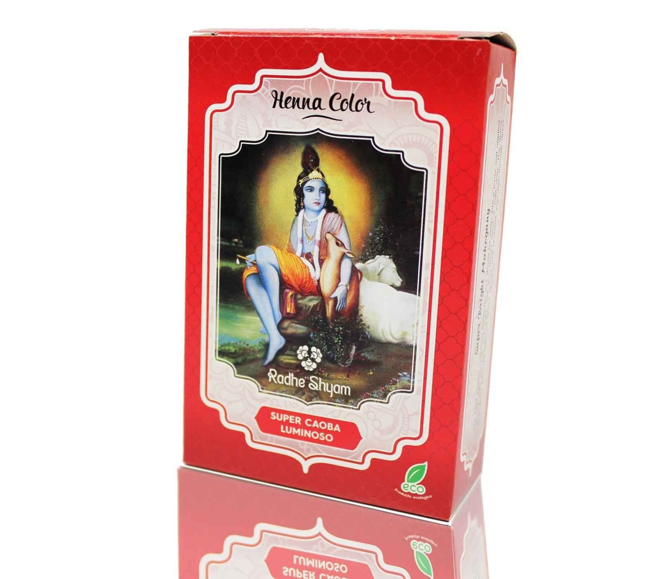 Henna Super Caoba Luminoso Radhe Shyam polvo 100gr - 1