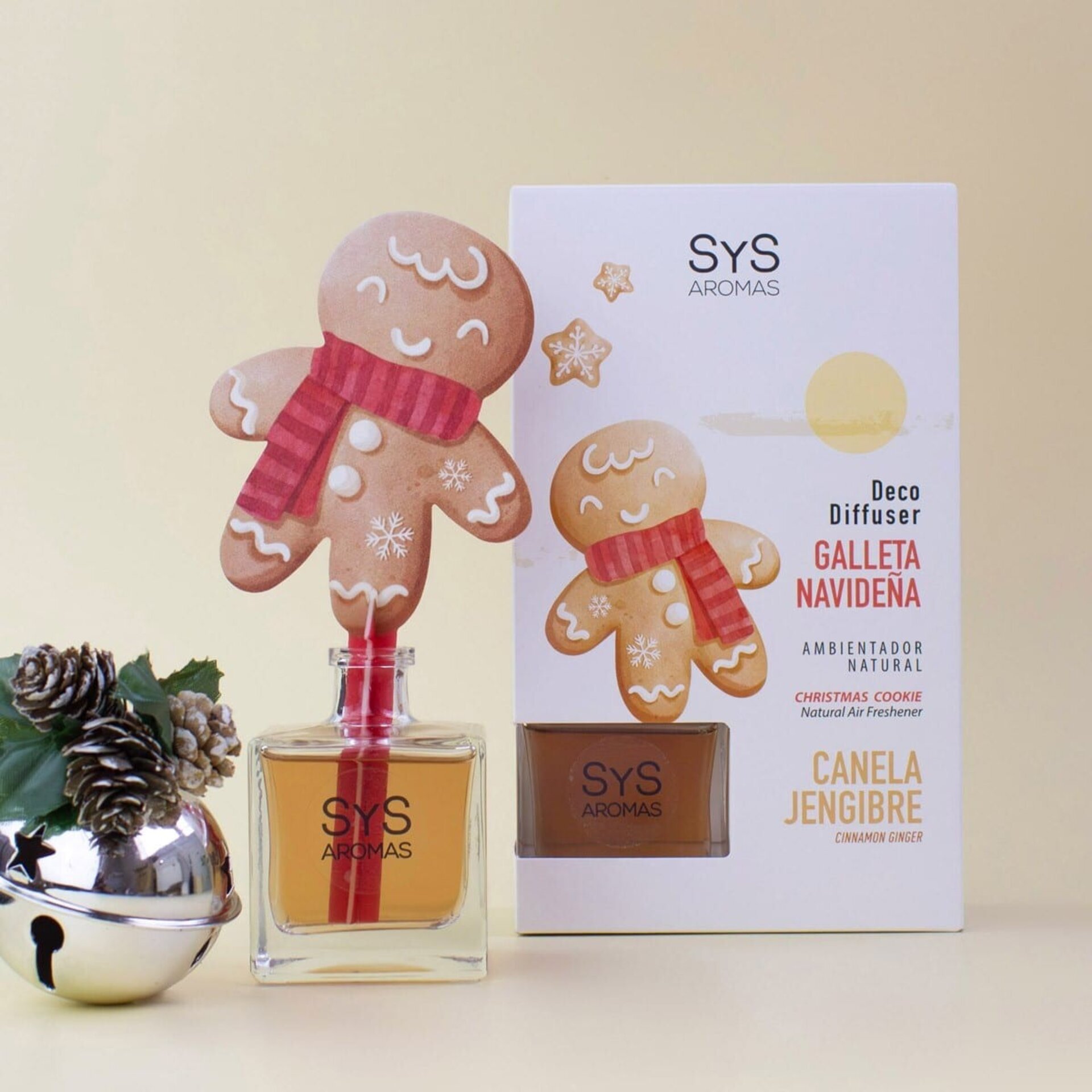Ambientador Difusor Galleta de Navidad Canela-Jengibre 90ml SYS - 2