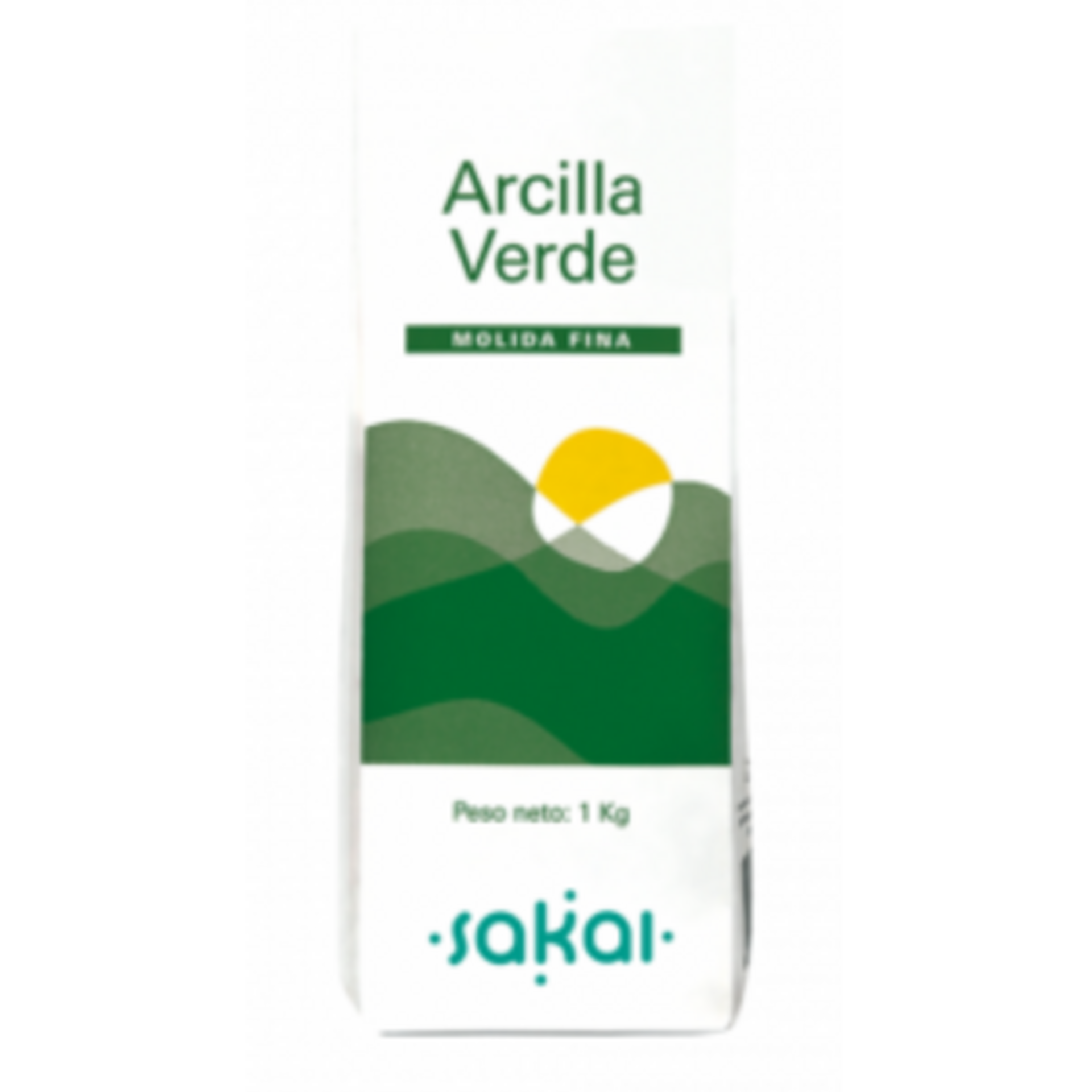 Arcilla Verde Molida Fina 1kg Sakai - 1