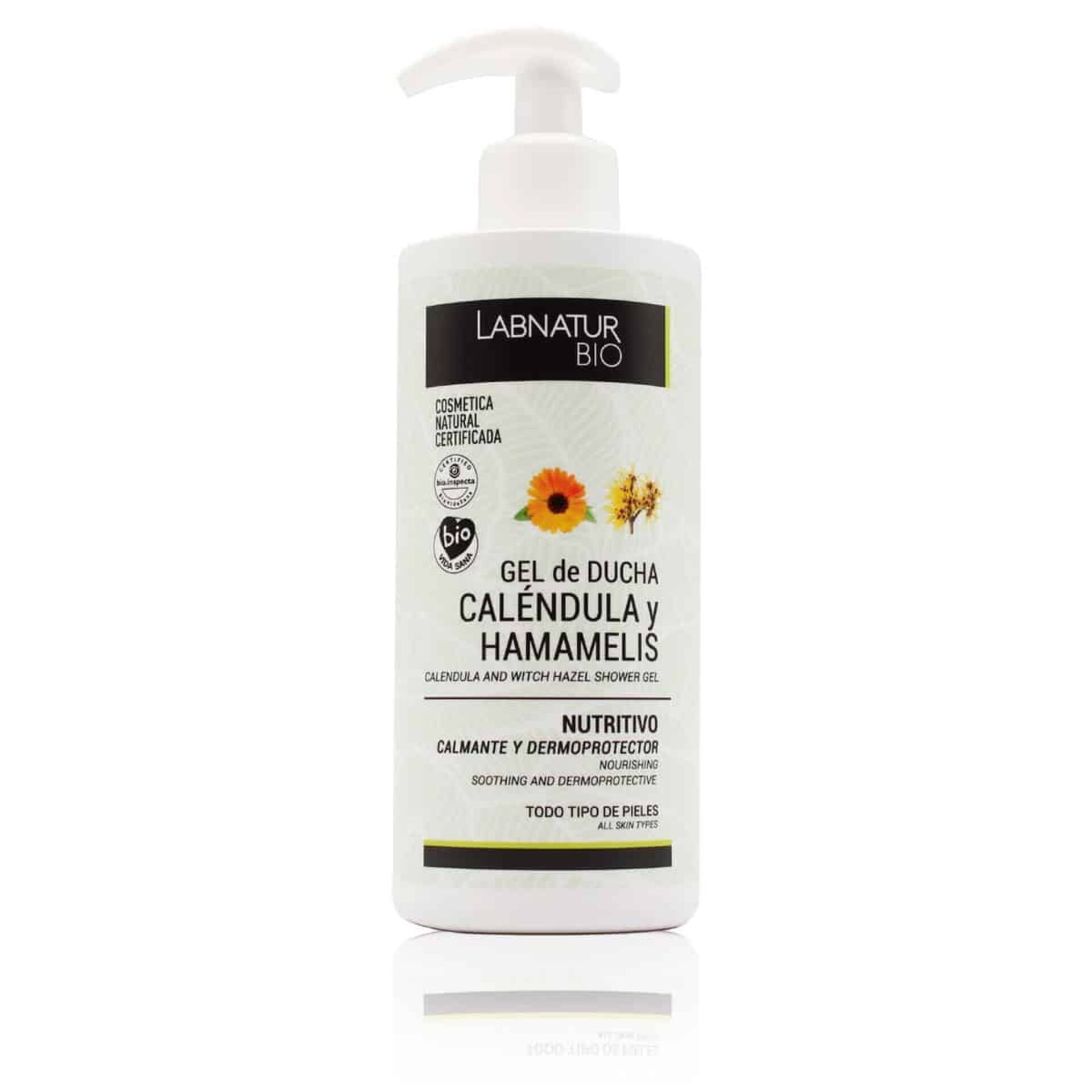 Gel de ducha Caléndula y Hamamelis 450ml BIO - 1