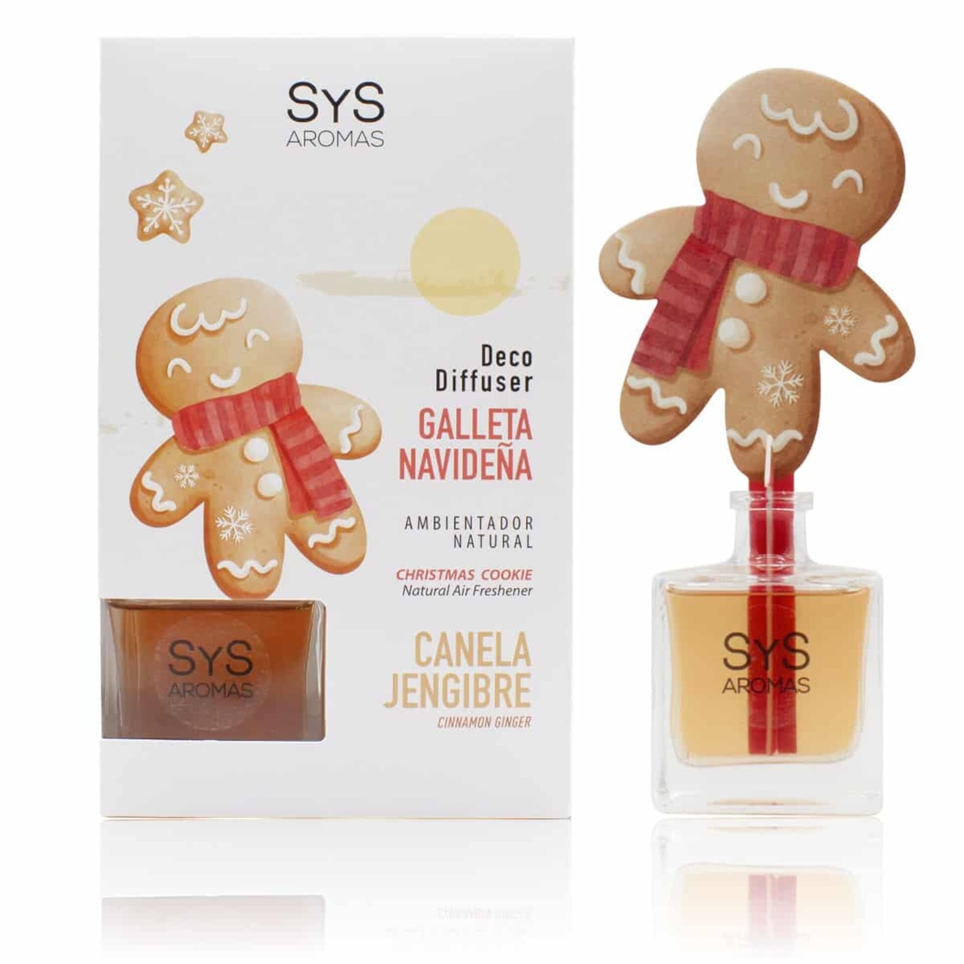 Ambientador Difusor Galleta de Navidad Canela-Jengibre 90ml SYS - 1