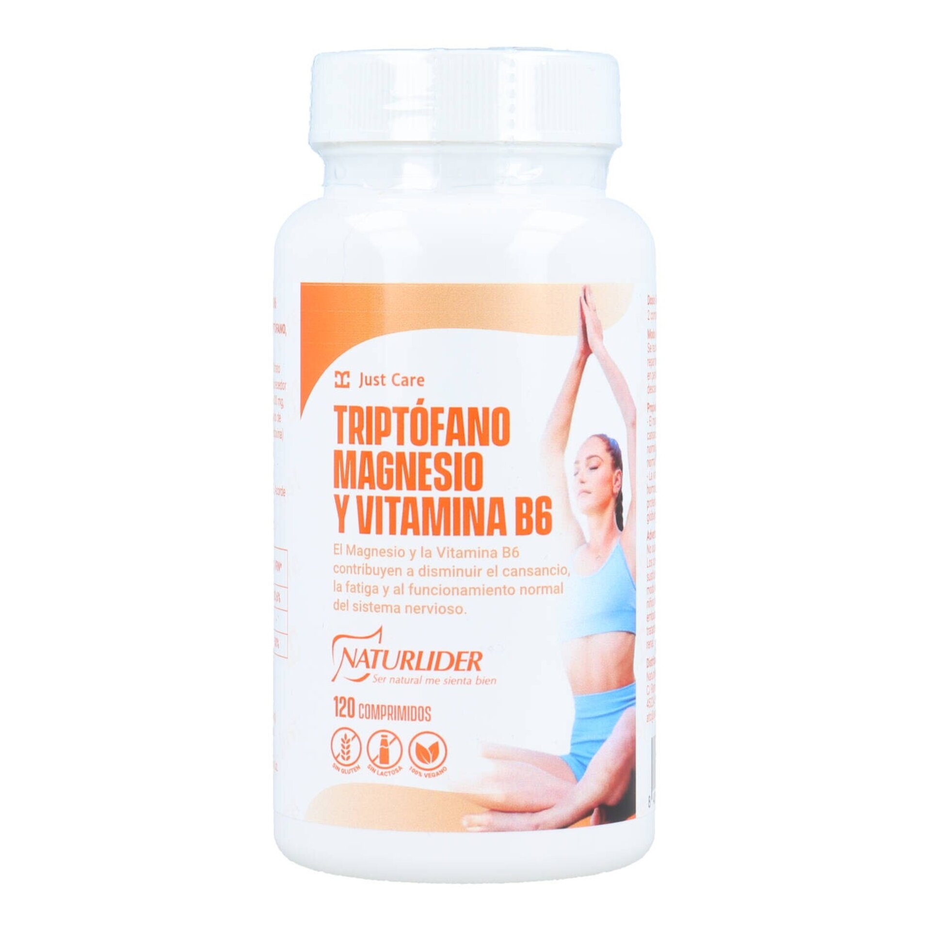 Triptofano, Magnesio y Vitamina B6 120 comp Naturlider - 1