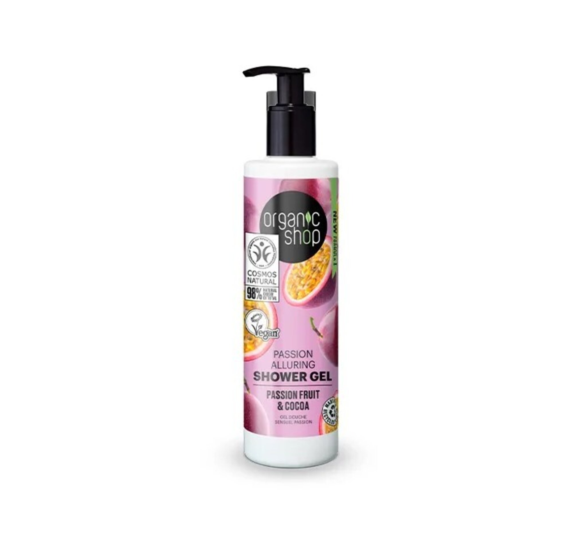 Gel de ducha energizante Seductor tentación de la noche 280ml Organic shop - 1