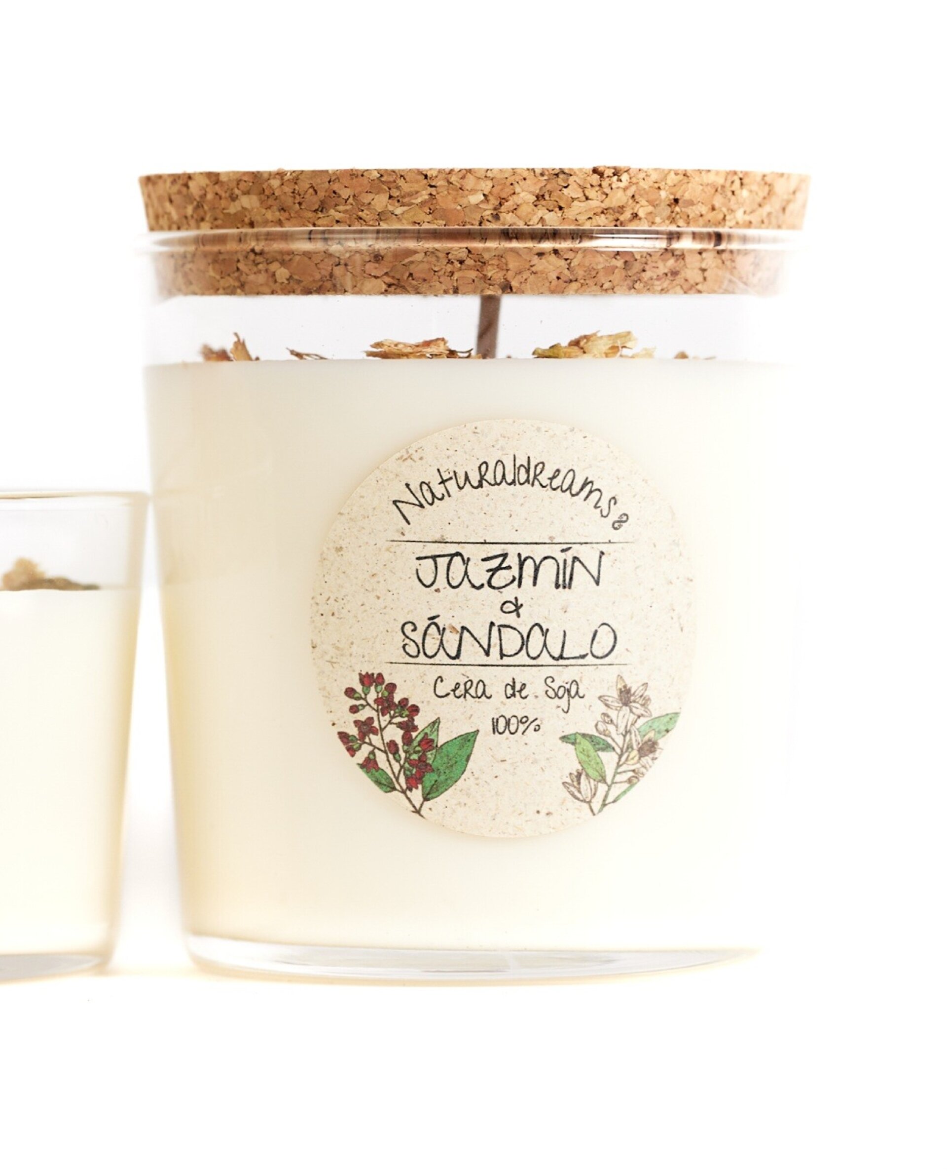 Vela Cera De Soja Jazmin Y Sandalo 250 gr - 1